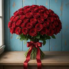 Букет Красные розы Блэк Меджик в Нурлате