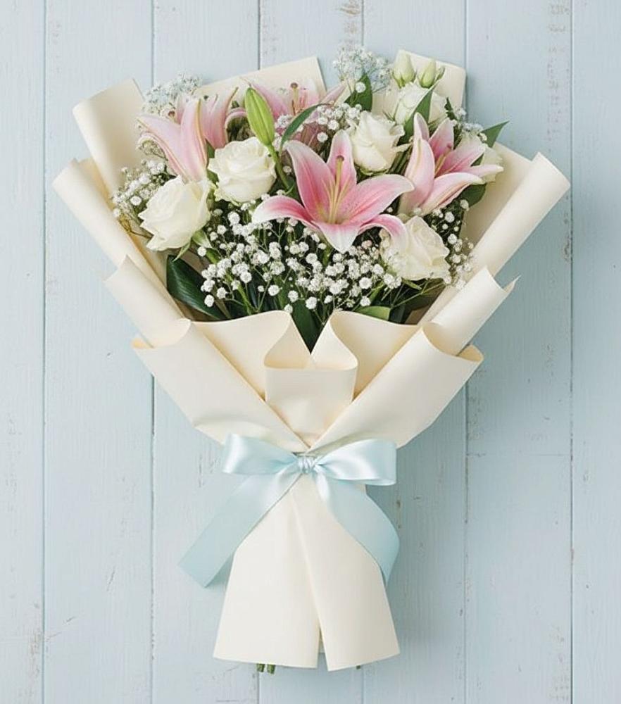 Букет цветов из: Лилии в Нурлате