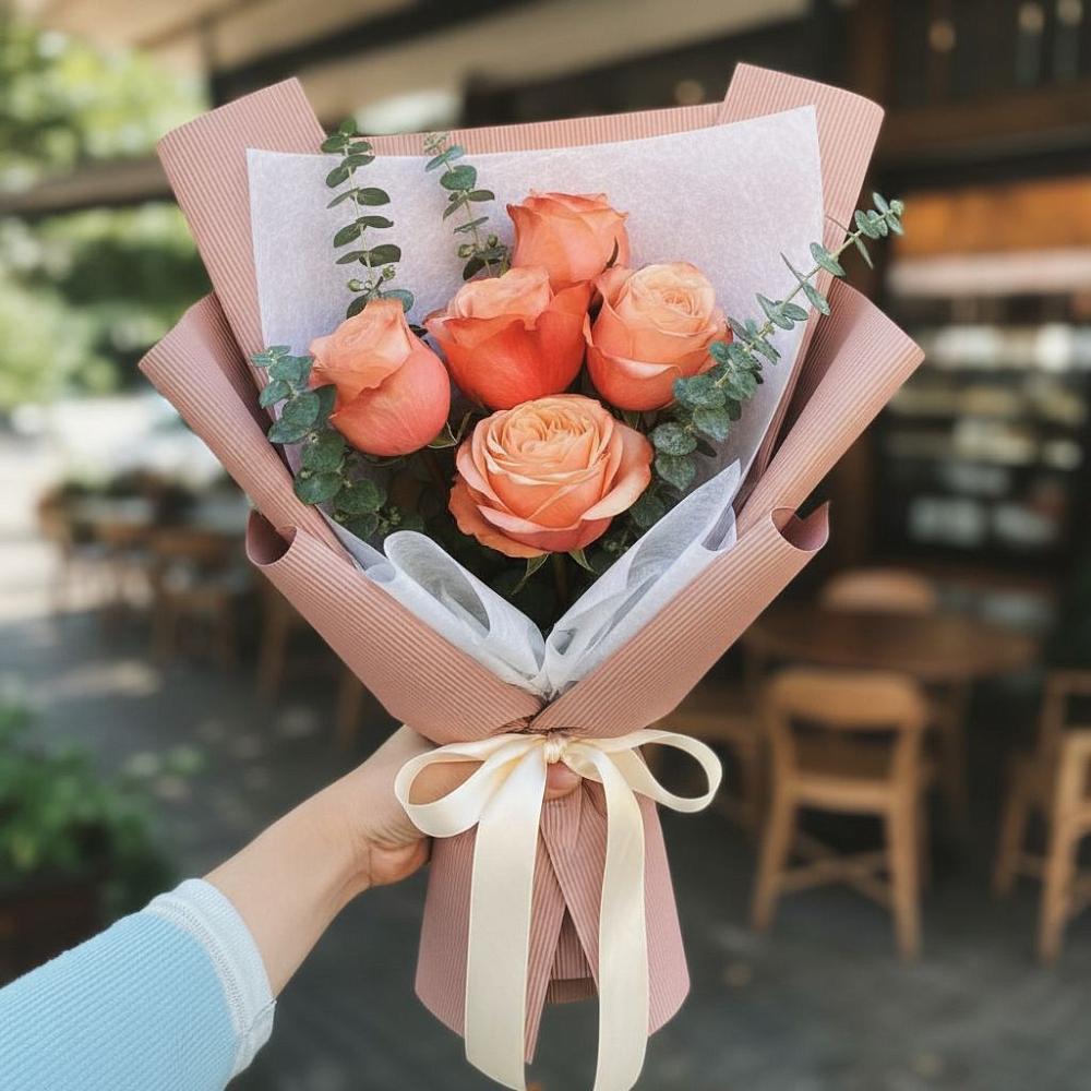 Букет цветов из: Розы в Нурлате