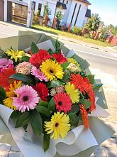 Букет цветов из:  Герберы #REPLACE_PRED# Нурлате