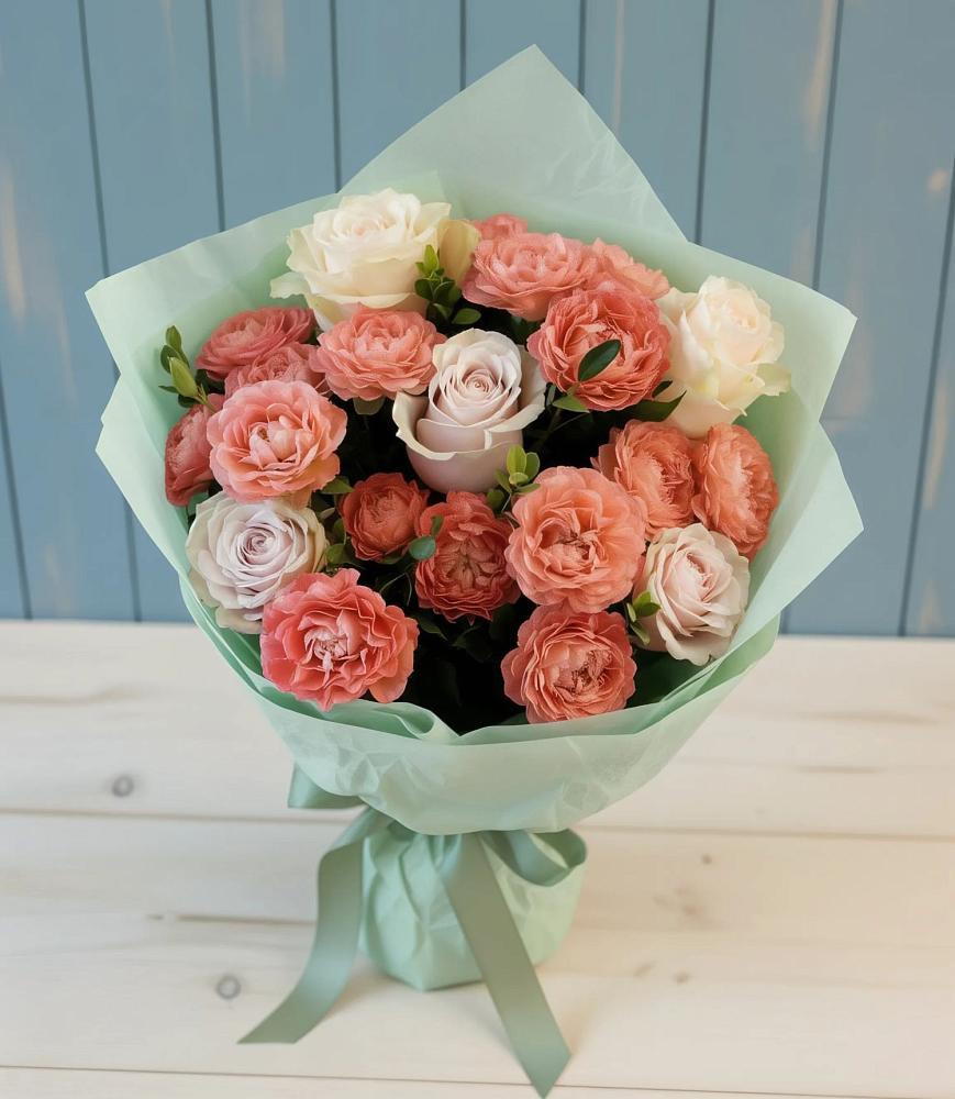 Букет цветов из: Розы в Нурлате