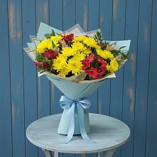 Букет цветов из:  Альстромерии и Хризантемы в Нурлате